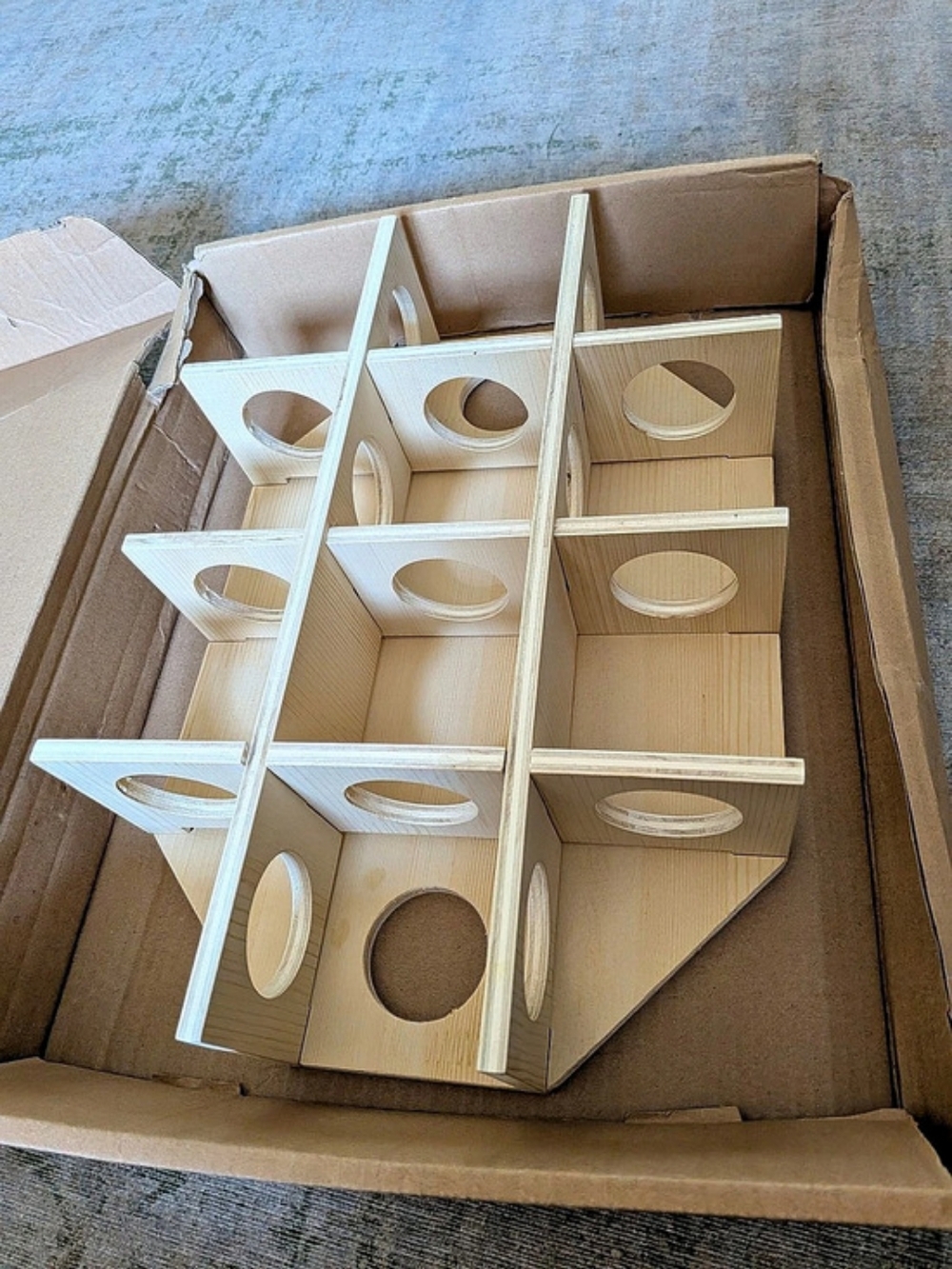 New Wooden Multi chamber Hideout Maze For Hamsters